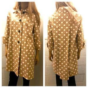 Talbots Wicker Weave Trench Coat. Size 12P